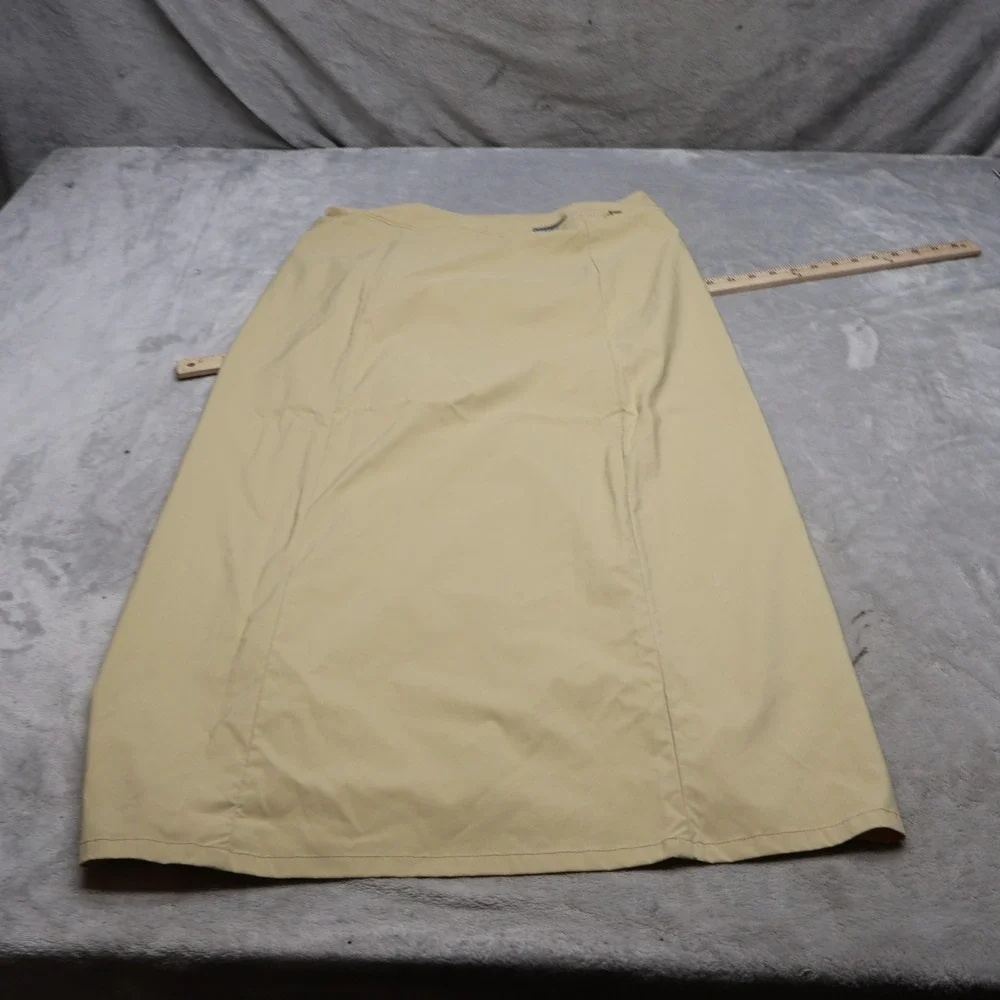 Patagonia Skirt Womens 12 Beige Continental Long Lightweight Maxi Back Slit
